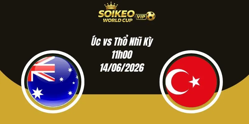 Soi Kèo Úc vs Thổ Nhĩ Kỳ 11h00 14/06 World Cup 2026